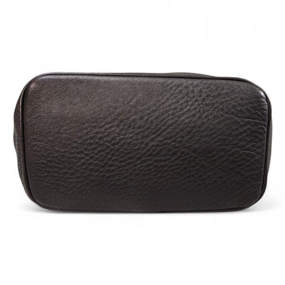 Coach 1997 Sonoma Italy Drawstring Natural Grain Chocolate Leather Shoulder Bag - Picture 8 of 16